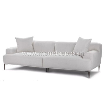 Modern Abisko Mist Gray Fabric Sofa